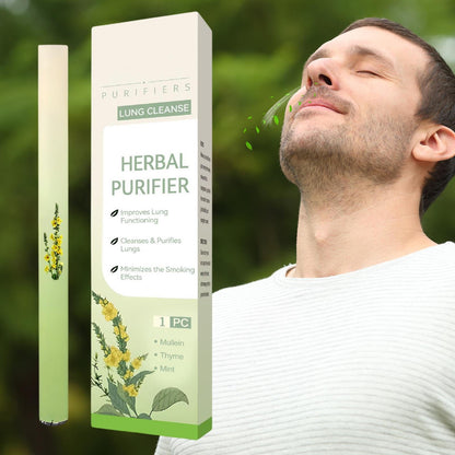 Lung Cleanse Inhaler Herbal Purifier With Mullein Thyme Mint For Lung Health