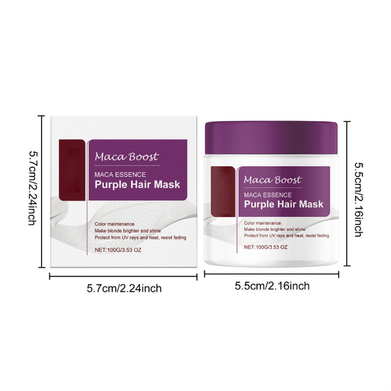 New 100G Karseell Purple Hair Mask 100g Maca Essence Deep Nourish Brighten'Hair~