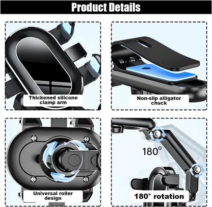 Phone Holder 360° Rotatable Adjustable Sun Visor Car Mount Clip For Most Phones