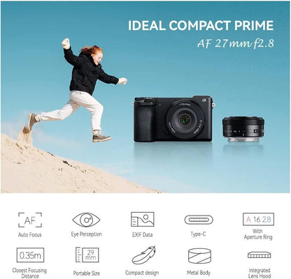 TTArtisan APS-C 27mm F2.8 Auto Focus Lens Half Frame for FX Mount AF Camera