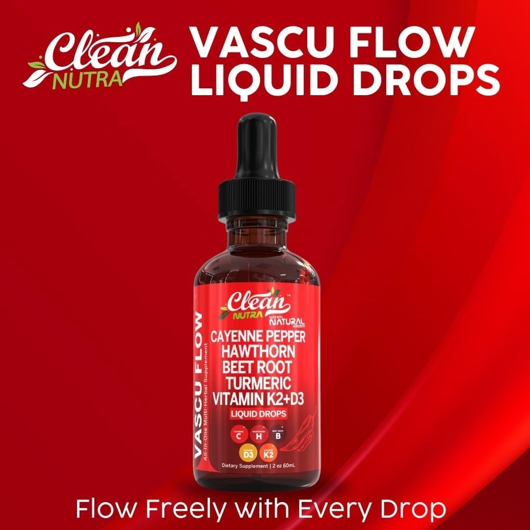 Clean Nutra Cayenne Pepper Supplement Liquid Drops + Hawthorn Berry