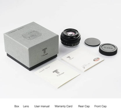 TTArtisan 50mm f2 Full Frame Manual Focus Camera Lens for M43 mount