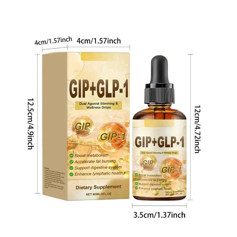 GIP Dual Agonist Slimming& Wellness Drops Boost Metabolism & Fat Burning New