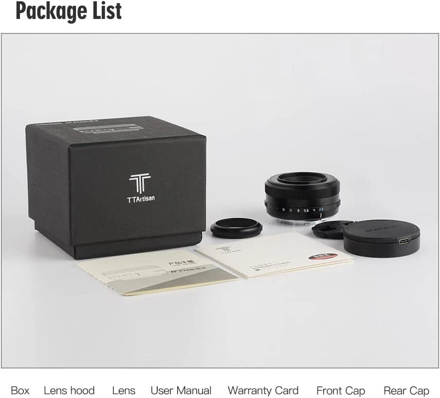 TTArtisan APS-C 27mm F2.8 Auto Focus Lens Half Frame for FX Mount AF Camera