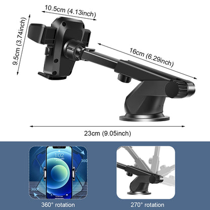 Car Phone Holder Dashboard Windshield Phone Mount Universal for iPhone Samsung