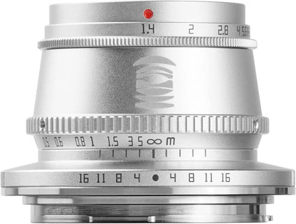 TTArtisan 35mm F1.4 APS-C Manual Focus Lens for Olympus Macro 4/3 Mount Cameras