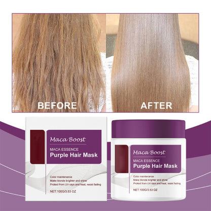 New 100G Karseell Purple Hair Mask 100g Maca Essence Deep Nourish Brighten'Hair~