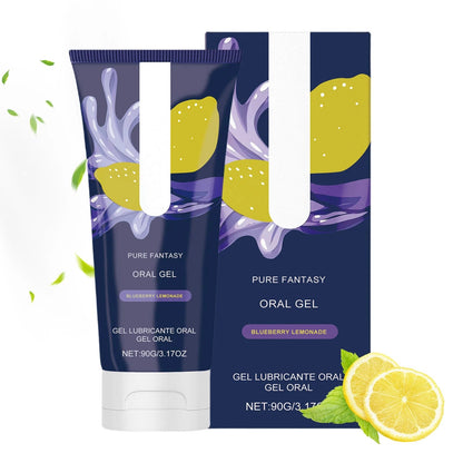 1-3pack Pure Romance- GREAT HEAD- Oral Gel- Blueberry Lemonade- Relax Gag Reflex