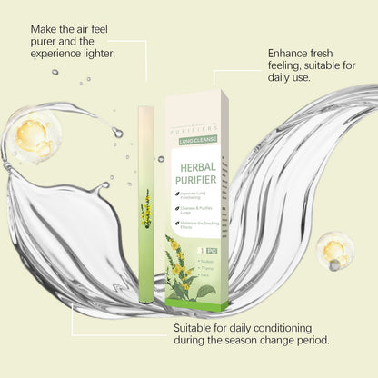 Lung Cleanse Inhaler Herbal Purifier With Mullein Thyme Mint For Lung Health