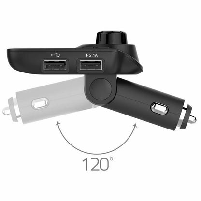 Car Cigar Plug Bluetooth FM Transmitter Radio MP3 Player Adapter Kit USB Charger