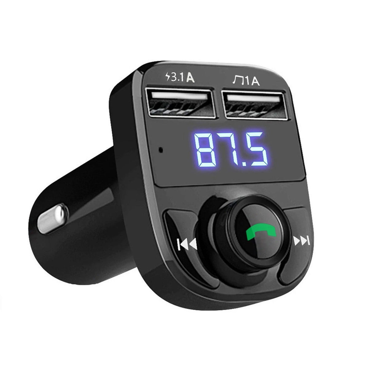 Bluetooth 5.0 Wireless FM Transmitter Adapter 2 USB PD Car Charger AUX Handsfree
