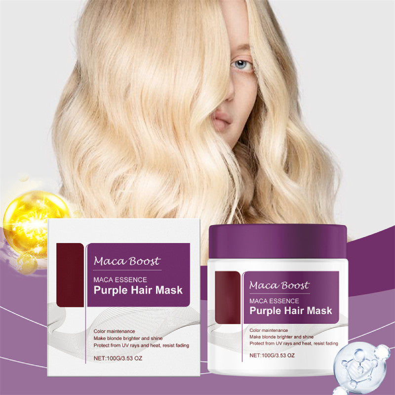 New 100G Karseell Purple Hair Mask 100g Maca Essence Deep Nourish Brighten'Hair~
