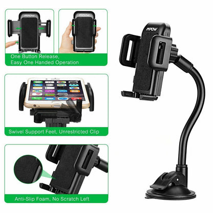 Car Windshield Mount Cradle Holder Stand GPS for Cell Phone Universal 360°