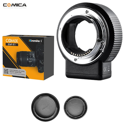Commlite CM-ENF-E1 PRO V08 Focus Lens Adapter f Nikon F Lens to Sony E-mount