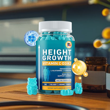60*Height Growth Gummies for Kids - Growth Vitamins for Teens Height Increase