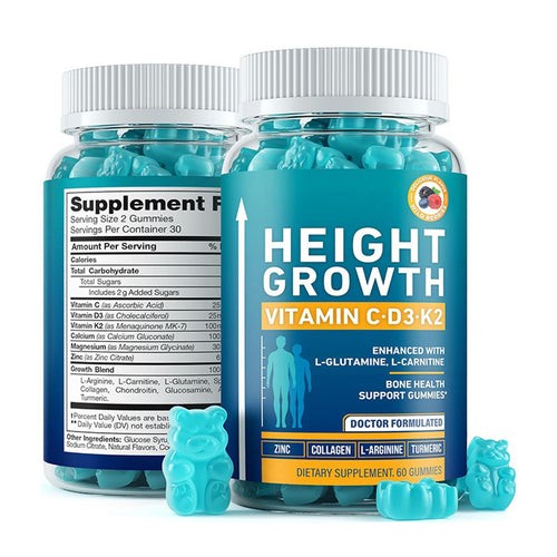 60*Height Growth Gummies for Kids - Growth Vitamins for Teens Height Increase