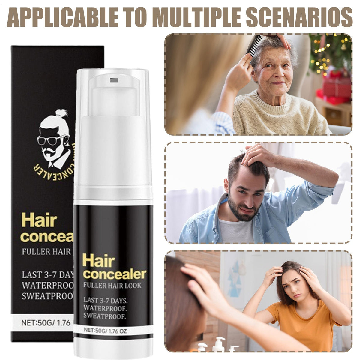Hairfillup Hair Concealer,Hairfillup Hair Concealer Waterproof,Enhance Hairline
