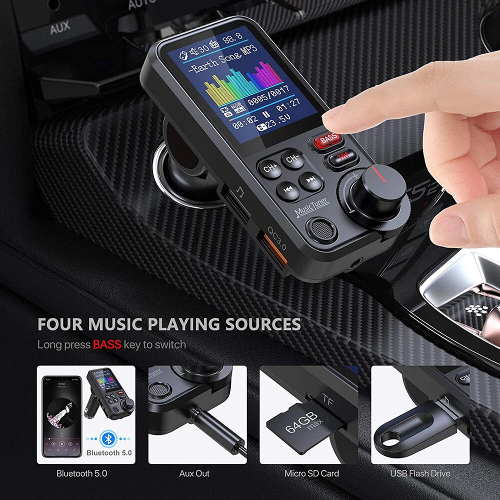 Bluetooth Car Kit MP3 Player FM Transmitter Wireless Radio Adapter USB Charger