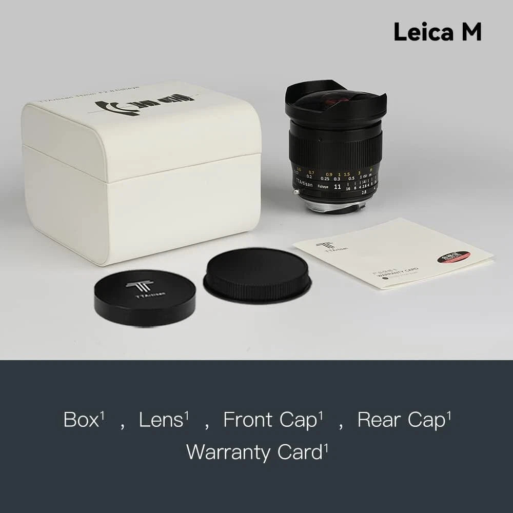 TTArtisan 11mm F2.8 Manual Focus Rectangle Fisheye Lens for Leica M-Mount