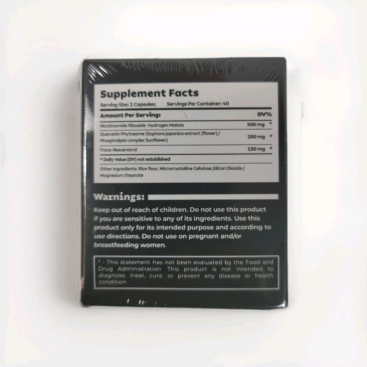 Supplement for Anti-Aging Energy Focus & Nicotinamide Resveratrol