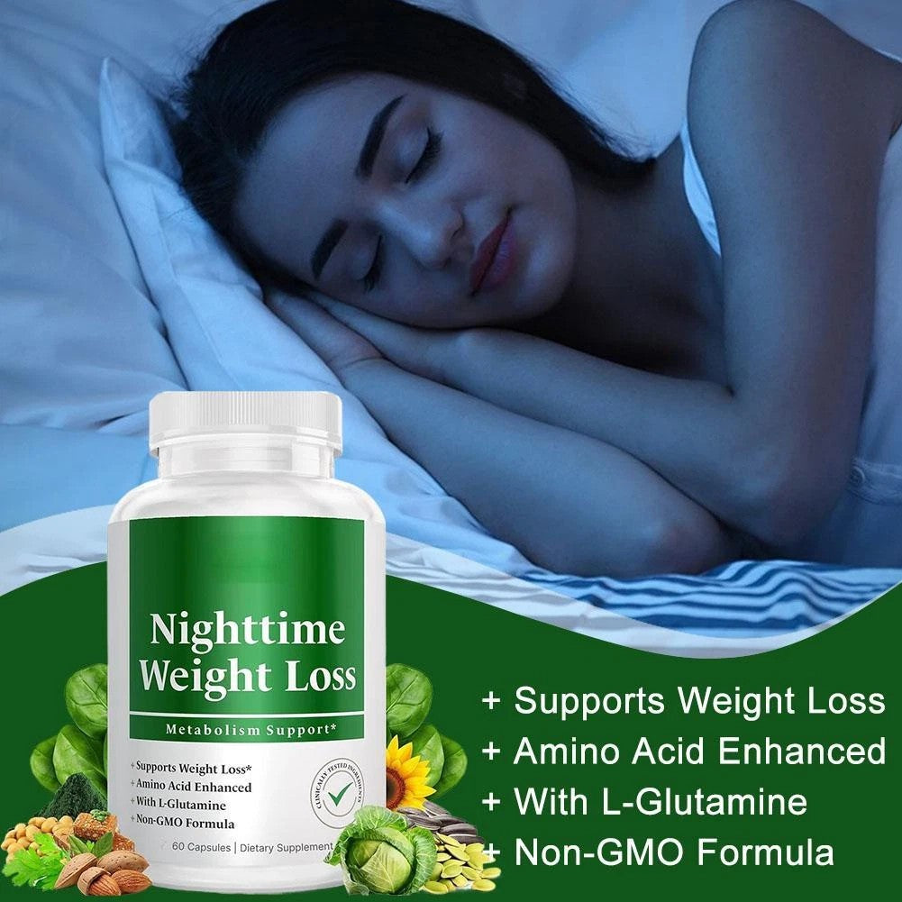 Nighttime Fat Burner Supplements - Appetite Suppressants for Weight Loss 60