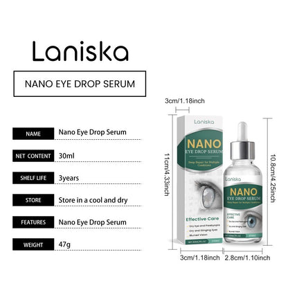 3X Nano Eye Drops Serum,Natural Nano Lubricant Eye Drops for Dry Eye Presbyopia.