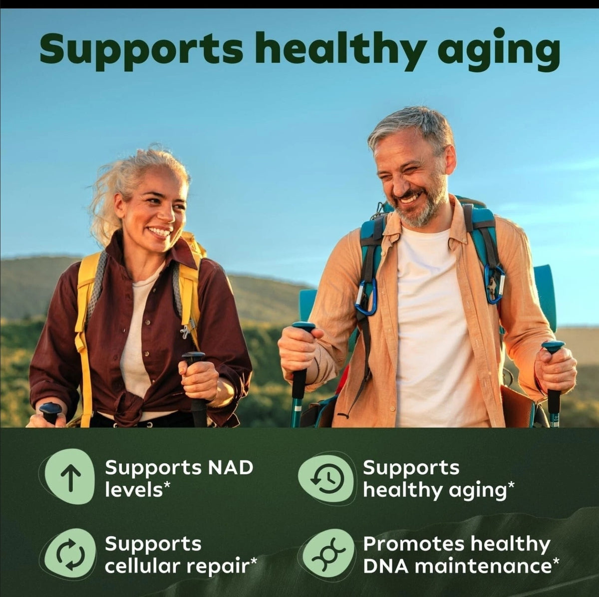Supplement for Anti-Aging Energy Focus & Nicotinamide Resveratrol