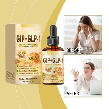 GIP Dual Agonist Slimming& Wellness Drops Boost Metabolism & Fat Burning New ~~