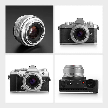 TTArtisan 50mm f2 Full Frame Manual Focus Camera Lens for M43 mount