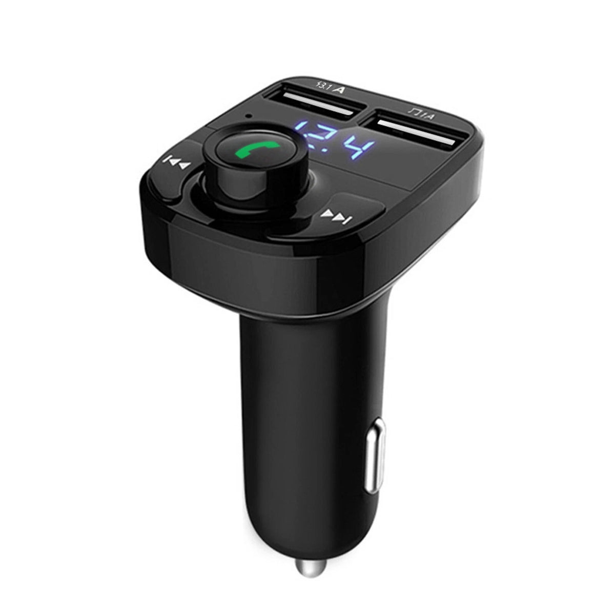 Bluetooth 5.0 Wireless FM Transmitter Adapter 2 USB PD Car Charger AUX Handsfree