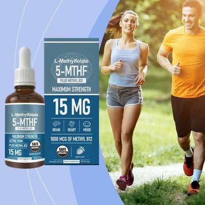 Methylfolate Supplement 15mg-Active Folate Vitamin B9-60 Capsules Health Support