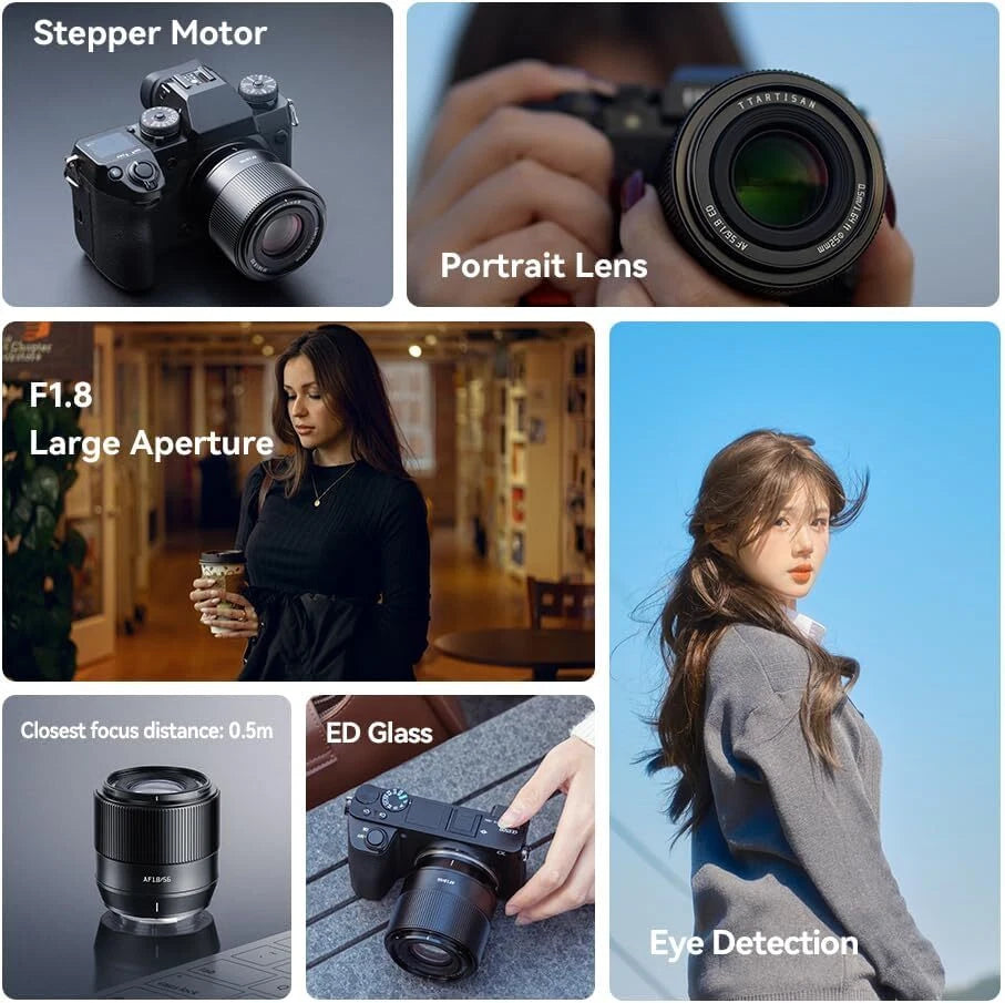 TTArtisan Auto Focus 56mm F1.8 Z-Mount Prime Lens for APS-C Mirrorless Camera