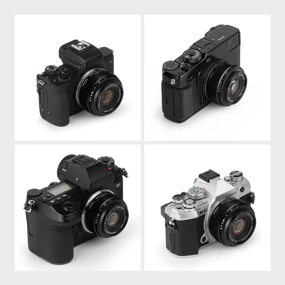 TTArtisan 50mm f2 Full Frame Manual Focus Camera Lens for M43 mount