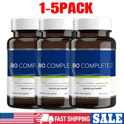 1-5X 60Caps Bio Complete 3 Capsules Prebiotic Probiotic Postbiotic Supplement US