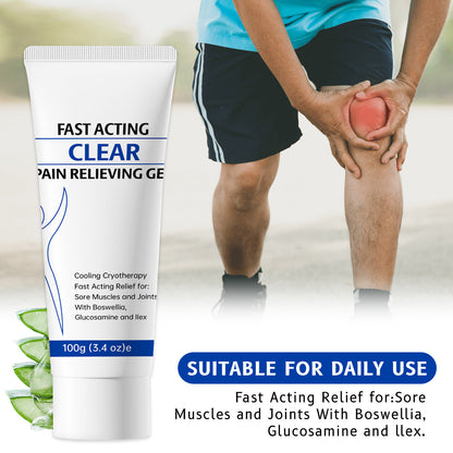 1-5X ClearZal Pain Relieving Gel FastActing Cooling for SoreMuscles and Joints ~
