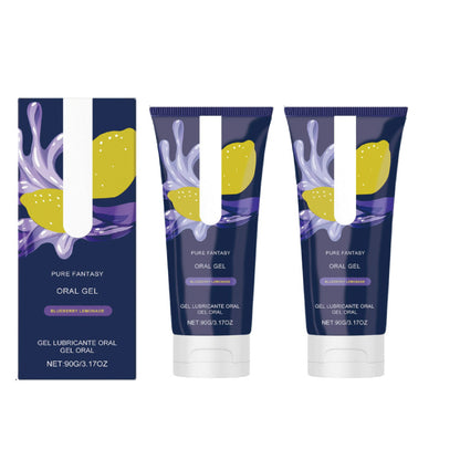 1-3pack Pure Romance- GREAT HEAD- Oral Gel- Blueberry Lemonade- Relax Gag Reflex