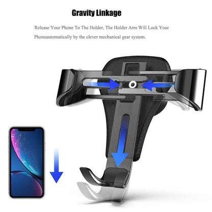 Universal Gravity Car Holder Mount Air Vent Stand Cradle For Mobile Cell Phone