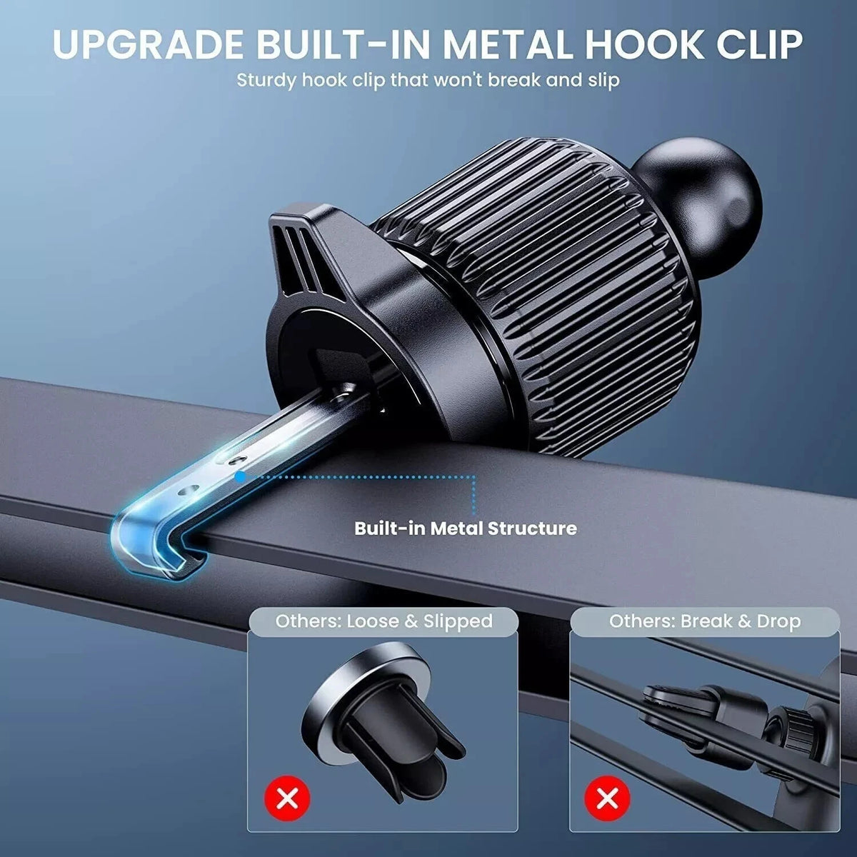 Air Vent Car Phone Holder Universal Car Mount for iPhone 14 15 Samsung Phone GPS