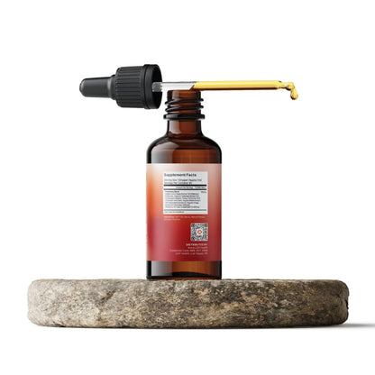 LUV Health Flow Drops - Adaptogen Mushroom Blend - Peach Watermelon Flavor - 1oz