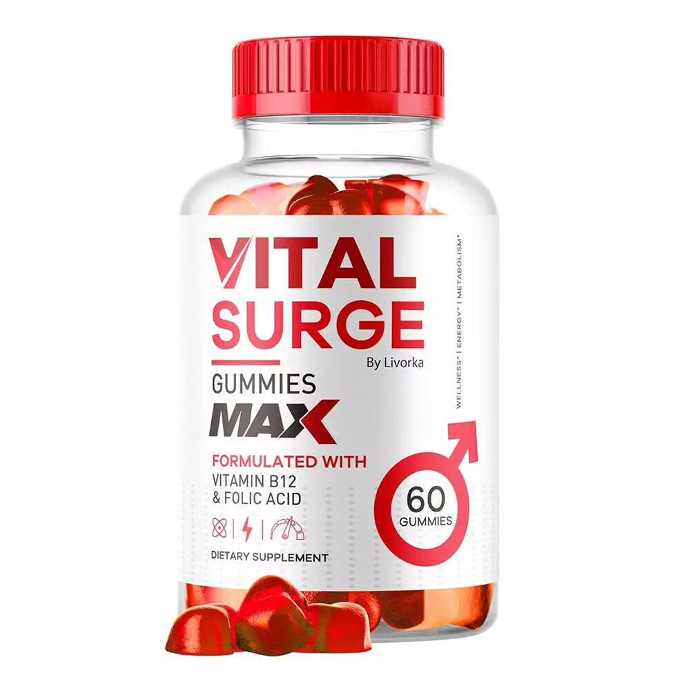 1-5pack Vital Surge Male Gummies, Vital Surge Testo Support Gummys Performance