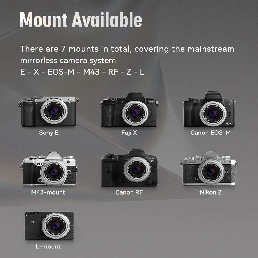 TTArtisan 50mm f2 Full Frame Manual Focus Camera Lens for M43 mount
