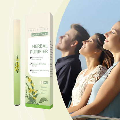 Lung Cleanse Inhaler Herbal Purifier With Mullein Thyme Mint For Lung Health