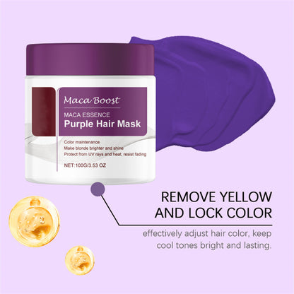 New 100G Karseell Purple Hair Mask 100g Maca Essence Deep Nourish Brighten'Hair~