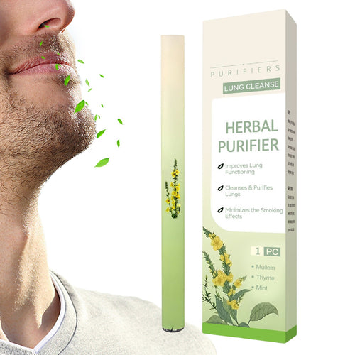 Lung Cleanse Inhaler Herbal Purifier With Mullein Thyme Mint For Lung Health