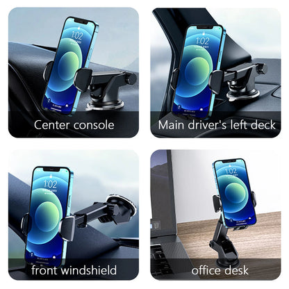 Car Phone Holder Dashboard Windshield Phone Mount Universal for iPhone Samsung