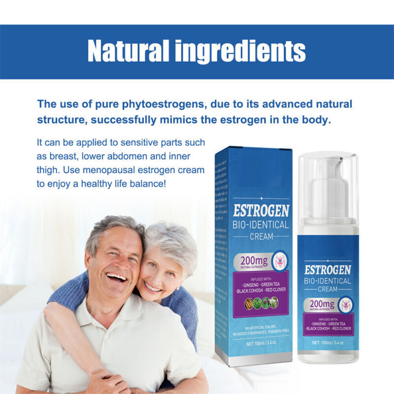 100ml New Estrogen Cream Natural Bio-identical Menopause Relief Balance Therapy~