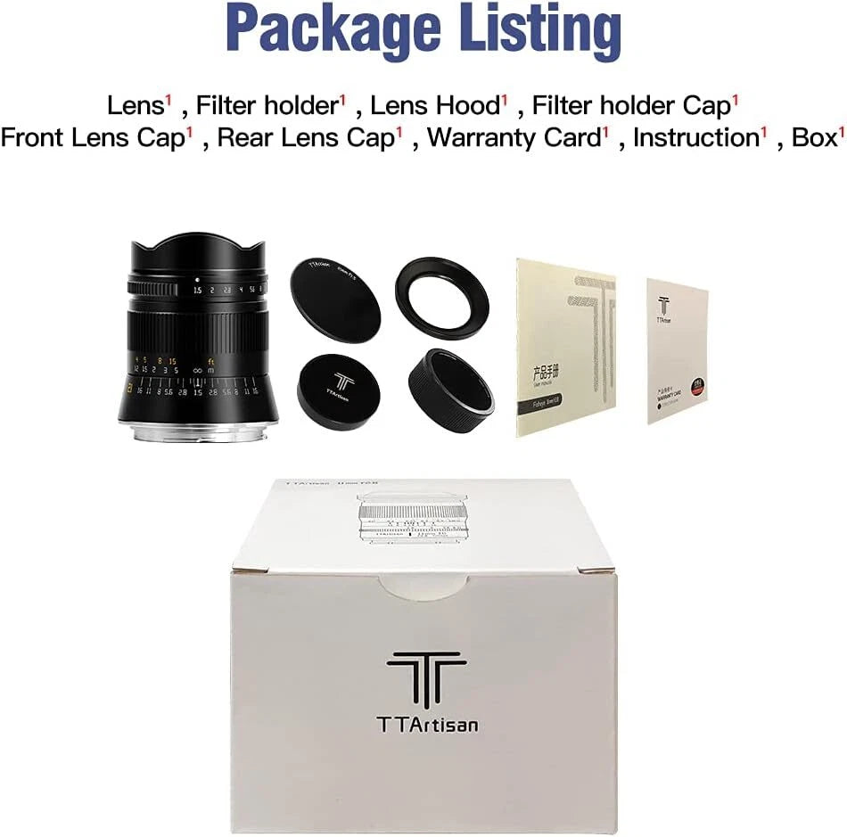 TTArtisan 21mm F1.5 Full Fame ASPH Wide Angle Lens for Leica M-Mount Cameras