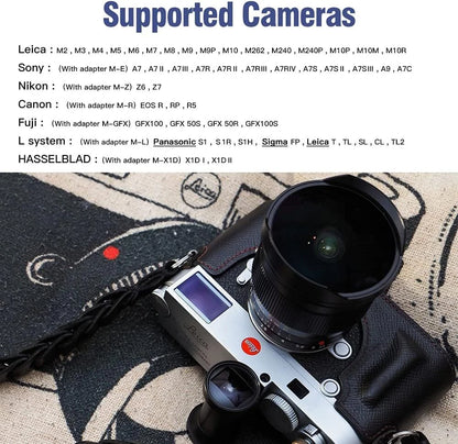 TTArtisan 11mm F2.8 Manual Focus Rectangle Fisheye Lens for Leica M-Mount