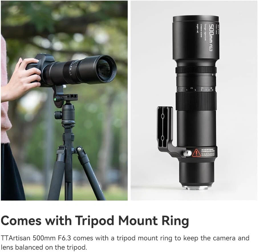TTArtisan 500mm F/6.3 Supertelephoto Lens Manual Focus Full Frame Lenses