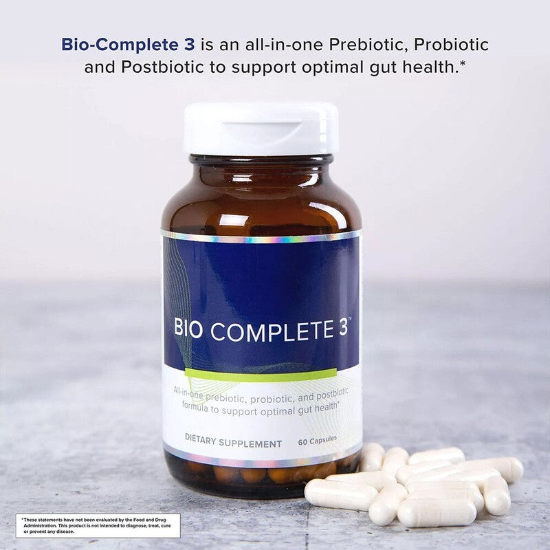 1-5X 60Caps Bio Complete 3 Capsules Prebiotic Probiotic Postbiotic Supplement US